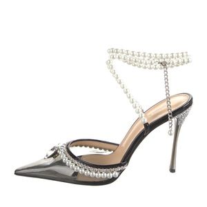 Mach & Mach diamond of Elizabeth pointed toe pump